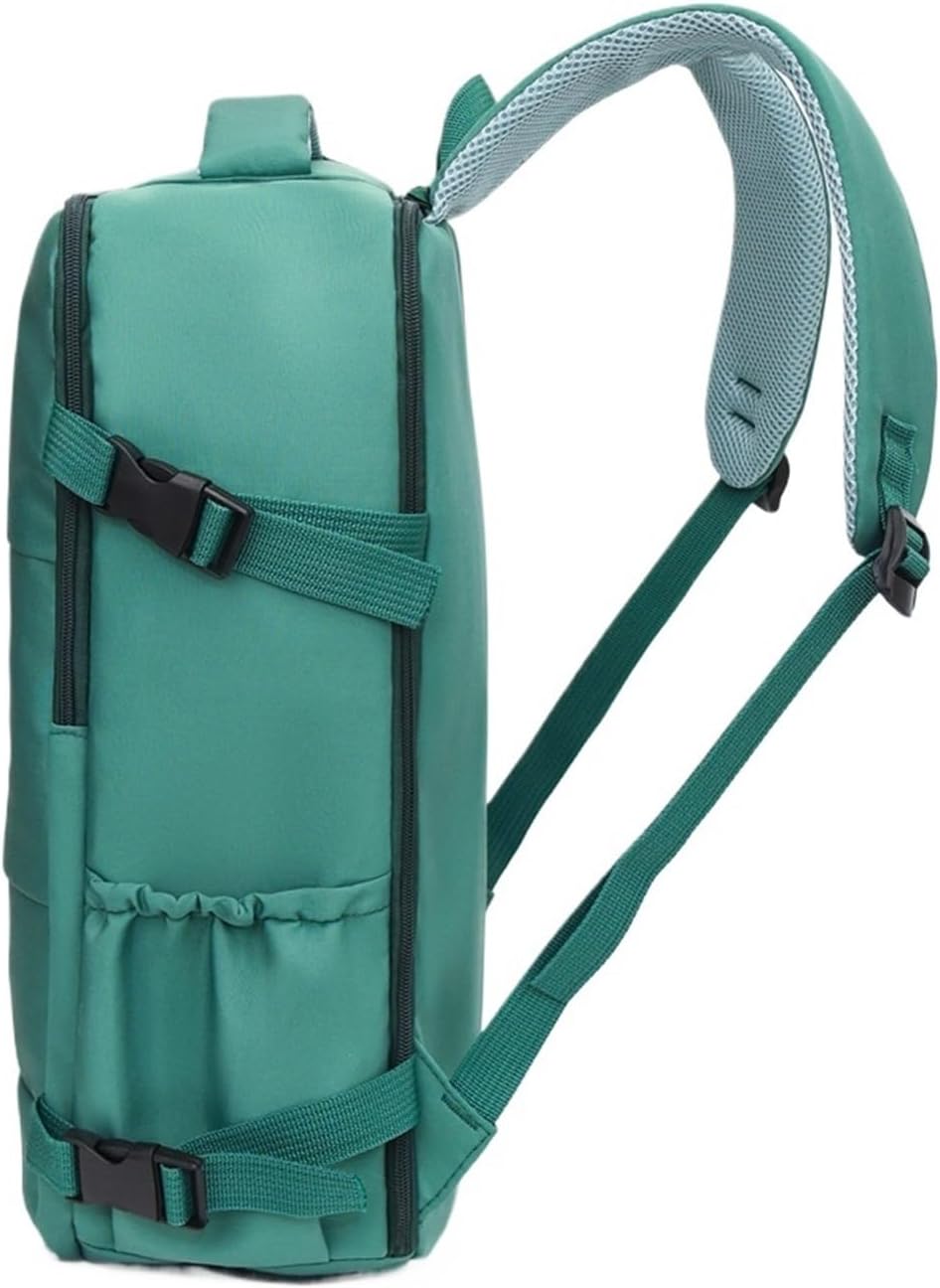 Travel backpack with toiletry bag | Open carry-on suitcase 180°(Beige)
