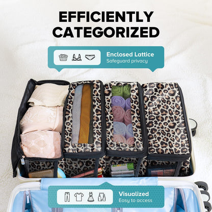 Suitcase Organizer, Travel Luggage Organizer Hanging Shelves Packing Cube Closet/Collapsible Portable Travel Organizer for Carry-on