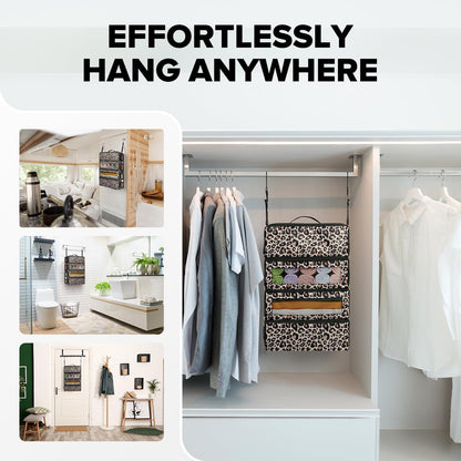Suitcase Organizer, Travel Luggage Organizer Hanging Shelves Packing Cube Closet/Collapsible Portable Travel Organizer for Carry-on