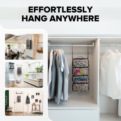 Suitcase Organizer, Travel Luggage Organizer Hanging Shelves Packing Cube Closet/Collapsible Portable Travel Organizer for Carry-on