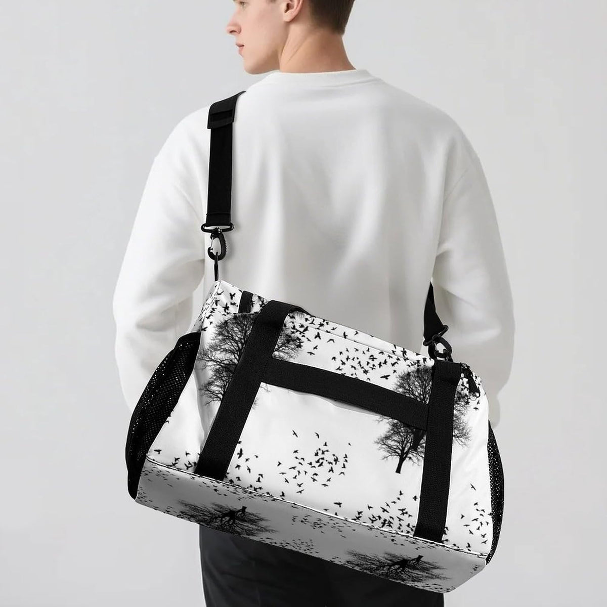 Overnight Weekender Duffel Bag Lightweight Carry On Travel Tote Bag Foldable for Men Women Gym