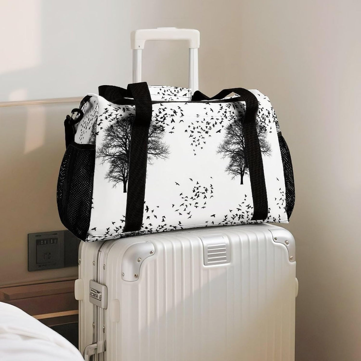 Overnight Weekender Duffel Bag Lightweight Carry On Travel Tote Bag Foldable for Men Women Gym