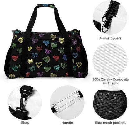 Overnight Weekender Duffel Bag Lightweight Carry On Travel Tote Bag Foldable for Men Women Gym