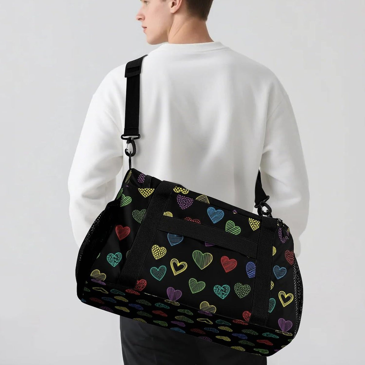 Overnight Weekender Duffel Bag Lightweight Carry On Travel Tote Bag Foldable for Men Women Gym