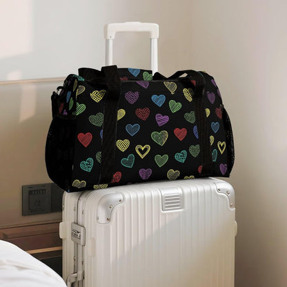 Overnight Weekender Duffel Bag Lightweight Carry On Travel Tote Bag Foldable for Men Women Gym