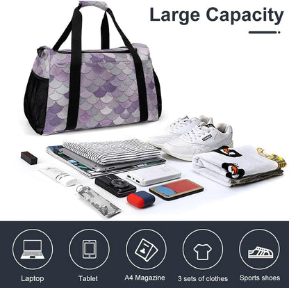 Overnight Weekender Duffel Bag Lightweight Carry On Travel Tote Bag Foldable for Men Women Gym