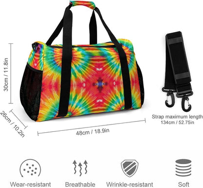 Overnight Weekender Duffel Bag Lightweight Carry On Travel Tote Bag Foldable for Men Women Gym