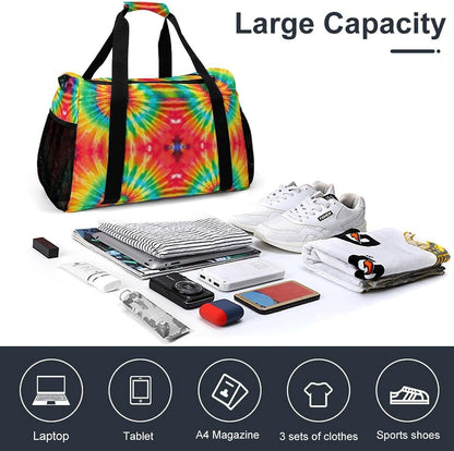 Overnight Weekender Duffel Bag Lightweight Carry On Travel Tote Bag Foldable for Men Women Gym