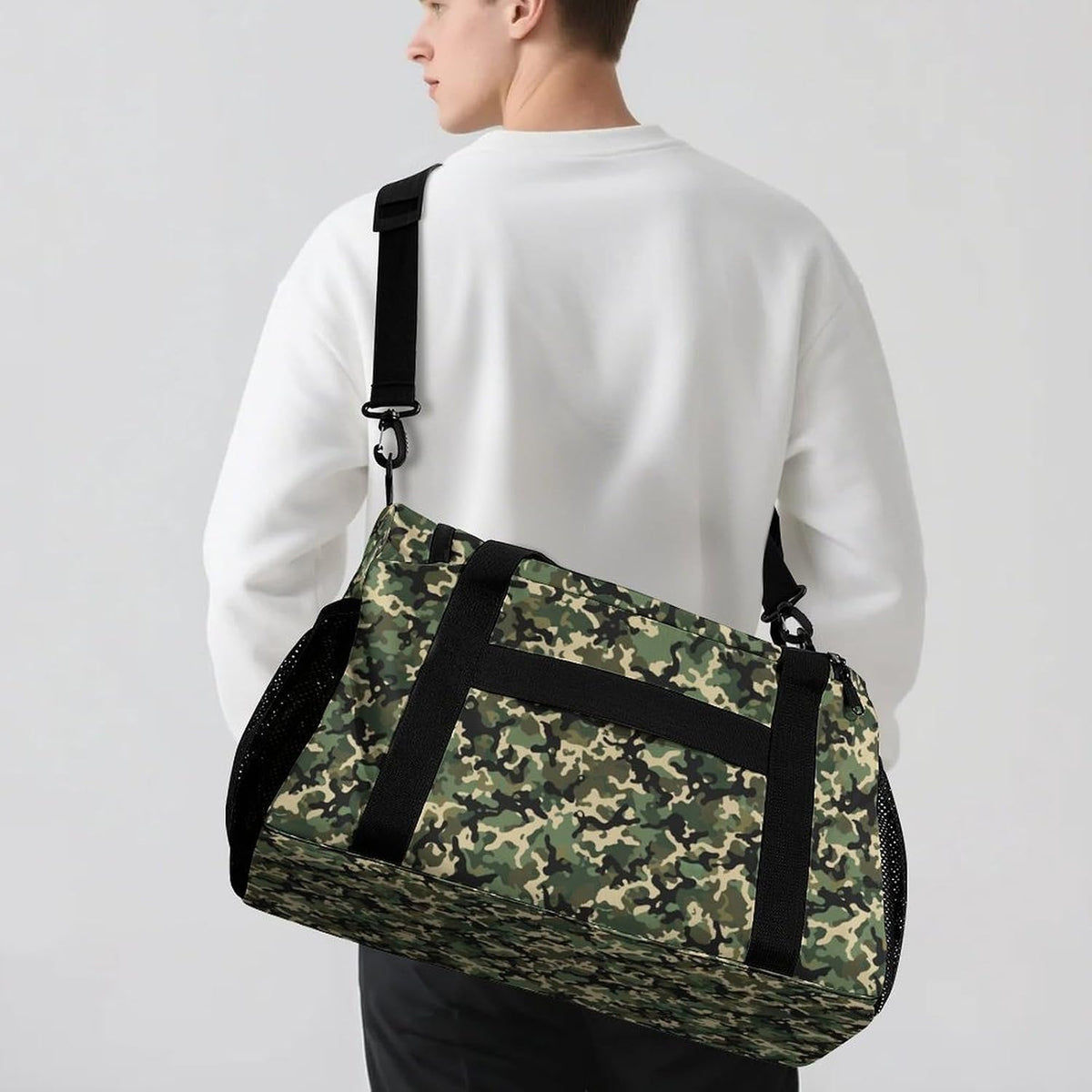 Overnight Weekender Duffel Bag Lightweight Carry On Travel Tote Bag Foldable for Men Women Gym