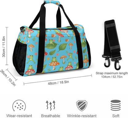 Overnight Weekender Duffel Bag Lightweight Carry On Travel Tote Bag Foldable for Men Women Gym