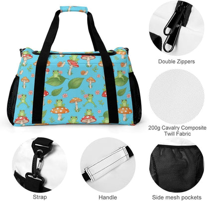 Overnight Weekender Duffel Bag Lightweight Carry On Travel Tote Bag Foldable for Men Women Gym