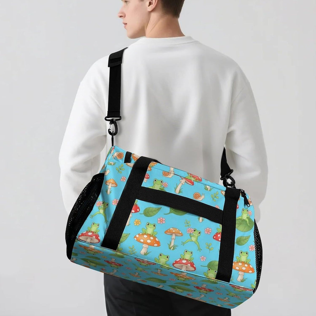 Overnight Weekender Duffel Bag Lightweight Carry On Travel Tote Bag Foldable for Men Women Gym