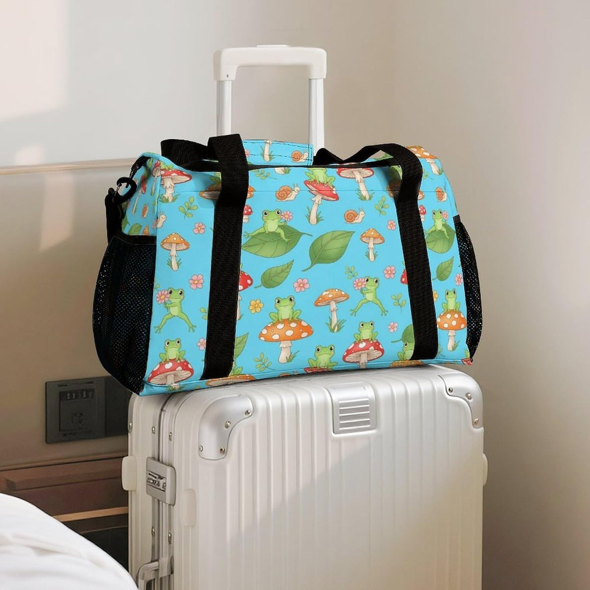 Overnight Weekender Duffel Bag Lightweight Carry On Travel Tote Bag Foldable for Men Women Gym