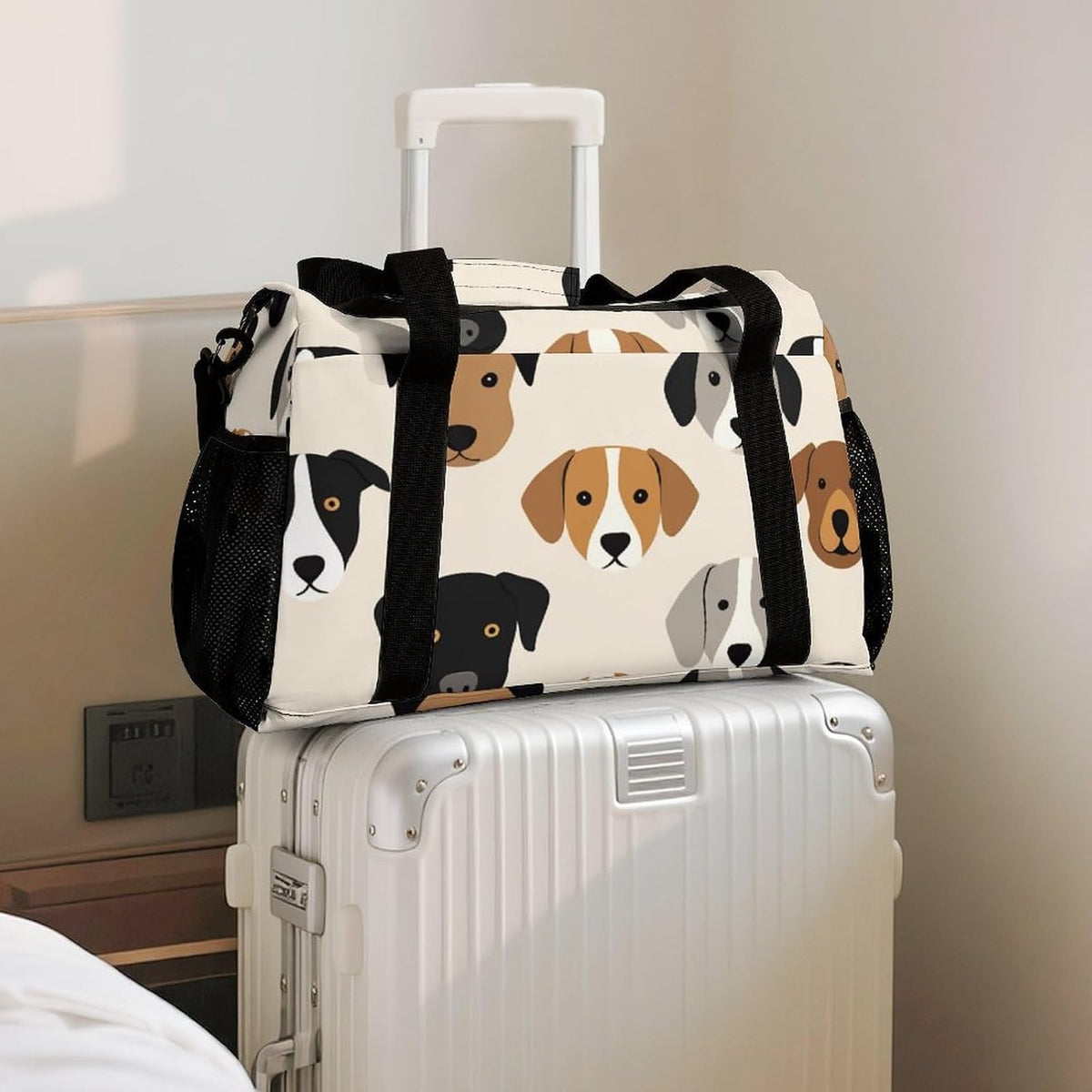 Women Large Lightweight Travel Duffel Bag Foldable Carry On Overnight Weekender Tote Bag Gym