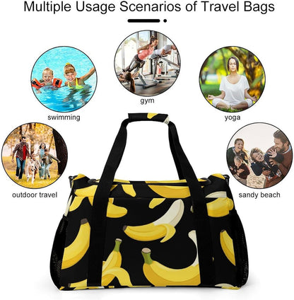 Women Large Lightweight Travel Duffel Bag Foldable Carry On Overnight Weekender Tote Bag Gym
