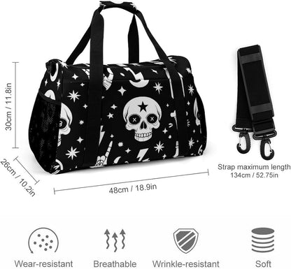 Women Large Lightweight Travel Duffel Bag Foldable Carry On Overnight Weekender Tote Bag Gym