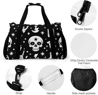 Women Large Lightweight Travel Duffel Bag Foldable Carry On Overnight Weekender Tote Bag Gym