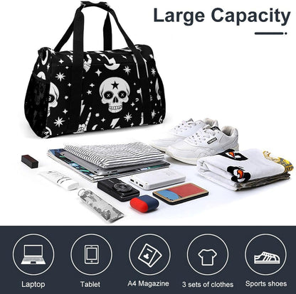 Women Large Lightweight Travel Duffel Bag Foldable Carry On Overnight Weekender Tote Bag Gym