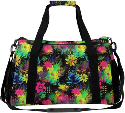 Women Large Lightweight Travel Duffel Bag Foldable Carry On Overnight Weekender Tote Bag Gym