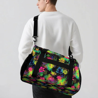 Women Large Lightweight Travel Duffel Bag Foldable Carry On Overnight Weekender Tote Bag Gym