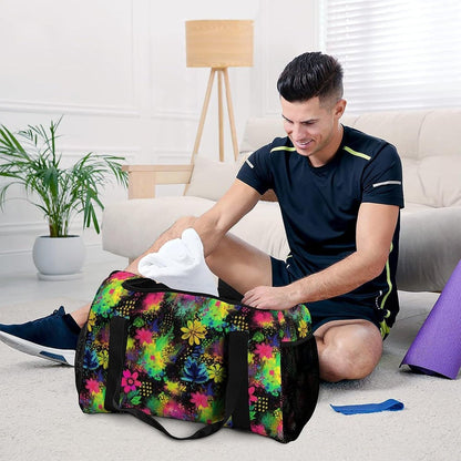 Women Large Lightweight Travel Duffel Bag Foldable Carry On Overnight Weekender Tote Bag Gym