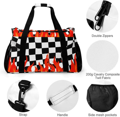 Women Large Lightweight Travel Duffel Bag Foldable Carry On Overnight Weekender Tote Bag Gym