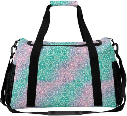 Women Large Lightweight Travel Duffel Bag Foldable Carry On Overnight Weekender Tote Bag Gym