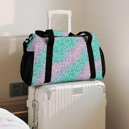 Women Large Lightweight Travel Duffel Bag Foldable Carry On Overnight Weekender Tote Bag Gym