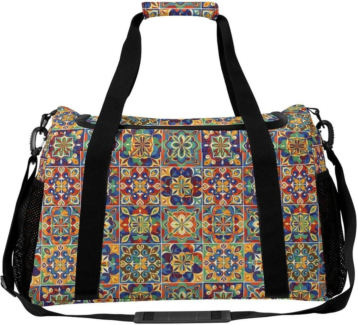 Women Large Lightweight Travel Duffel Bag Foldable Carry On Overnight Weekender Tote Bag Gym