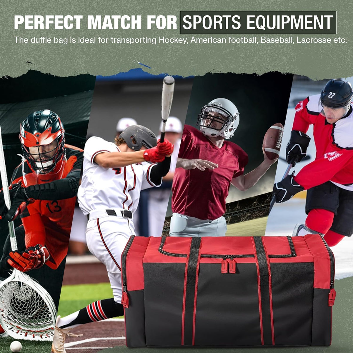 Heavy Duty Multi Pocket Durable Sports Gym Equipment Travel Duffel Bag