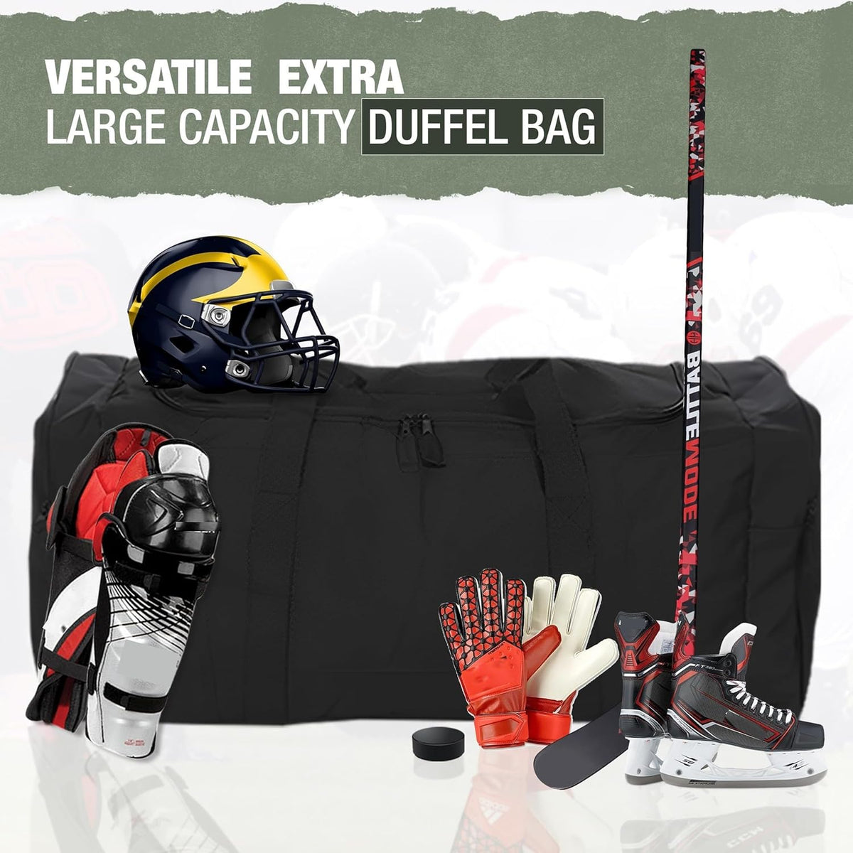 Heavy Duty Multi Pocket Durable Sports Gym Equipment Travel Duffel Bag