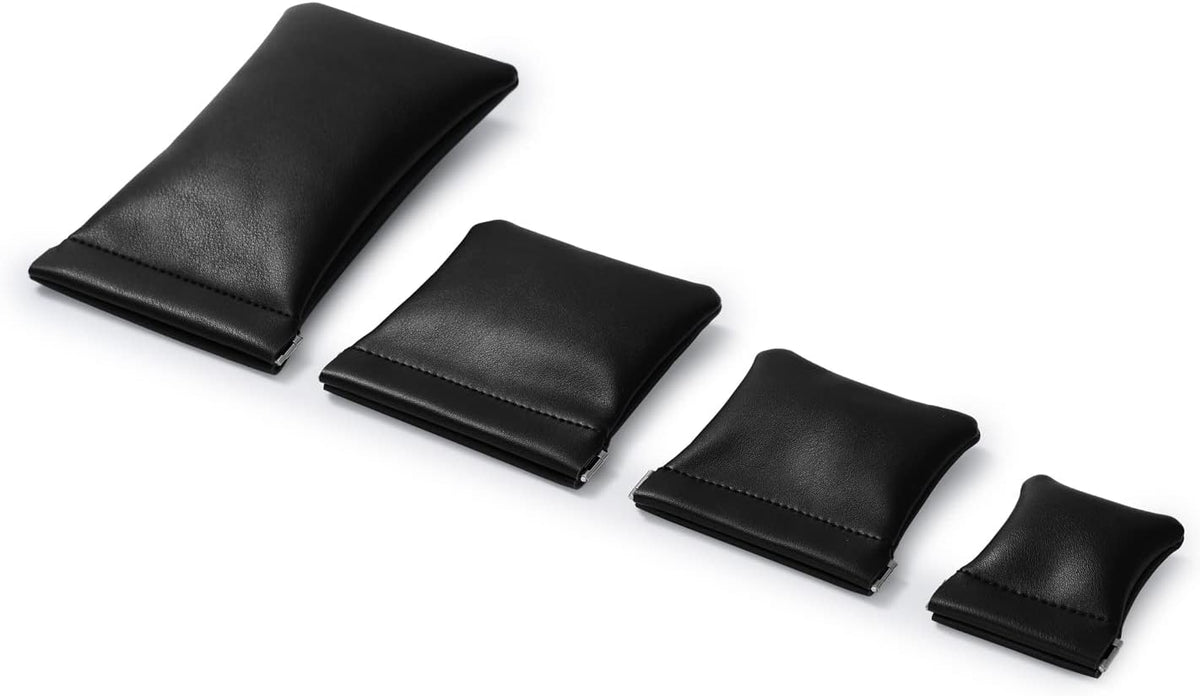 PU Leather Jewelry Travel Bag Leather Jewelry Pouch Christmas,Wedding Party Favor Gift Bag (S, Dark Green)