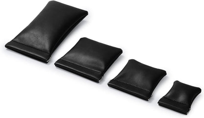 PU Leather Jewelry Travel Bag Leather Jewelry Pouch Christmas,Wedding Party Favor Gift Bag (S, Dark Green)