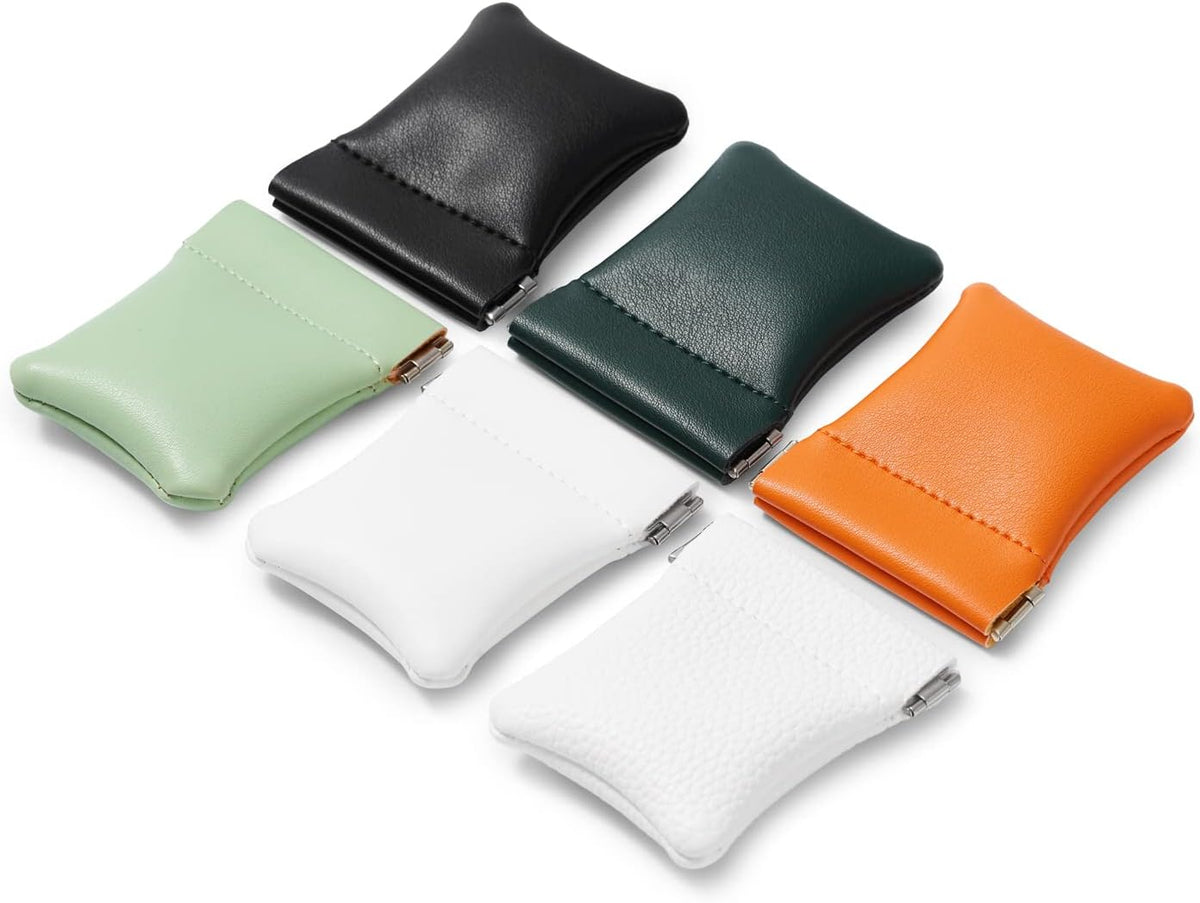 PU Leather Jewelry Travel Bag Leather Jewelry Pouch Christmas,Wedding Party Favor Gift Bag (S, Dark Green)