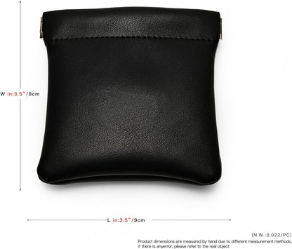 PU Leather Jewelry Travel Bag Leather Jewelry Pouch Christmas,Wedding Party Favor Gift Bag (S, Dark Green)