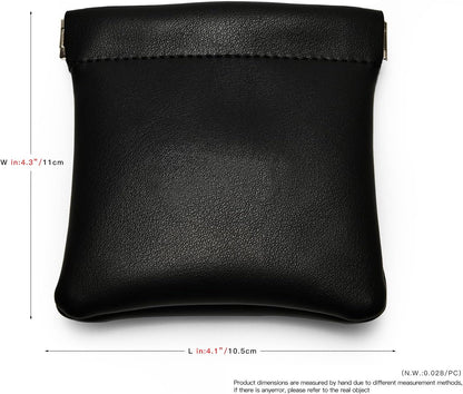 PU Leather Jewelry Travel Bag Leather Jewelry Pouch Christmas,Wedding Party Favor Gift Bag (S, Dark Green)
