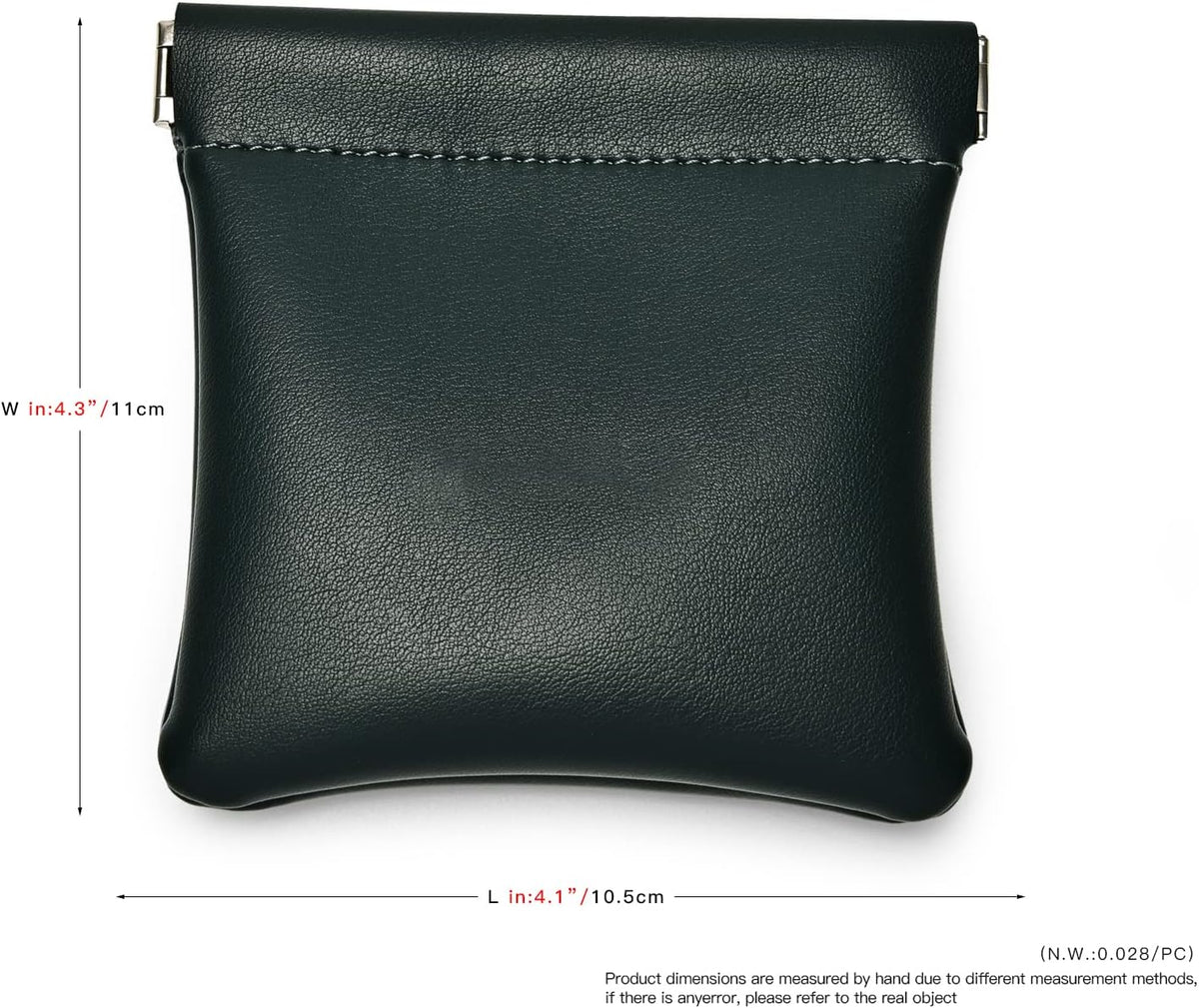 PU Leather Jewelry Travel Bag Leather Jewelry Pouch Christmas,Wedding Party Favor Gift Bag (S, Dark Green)