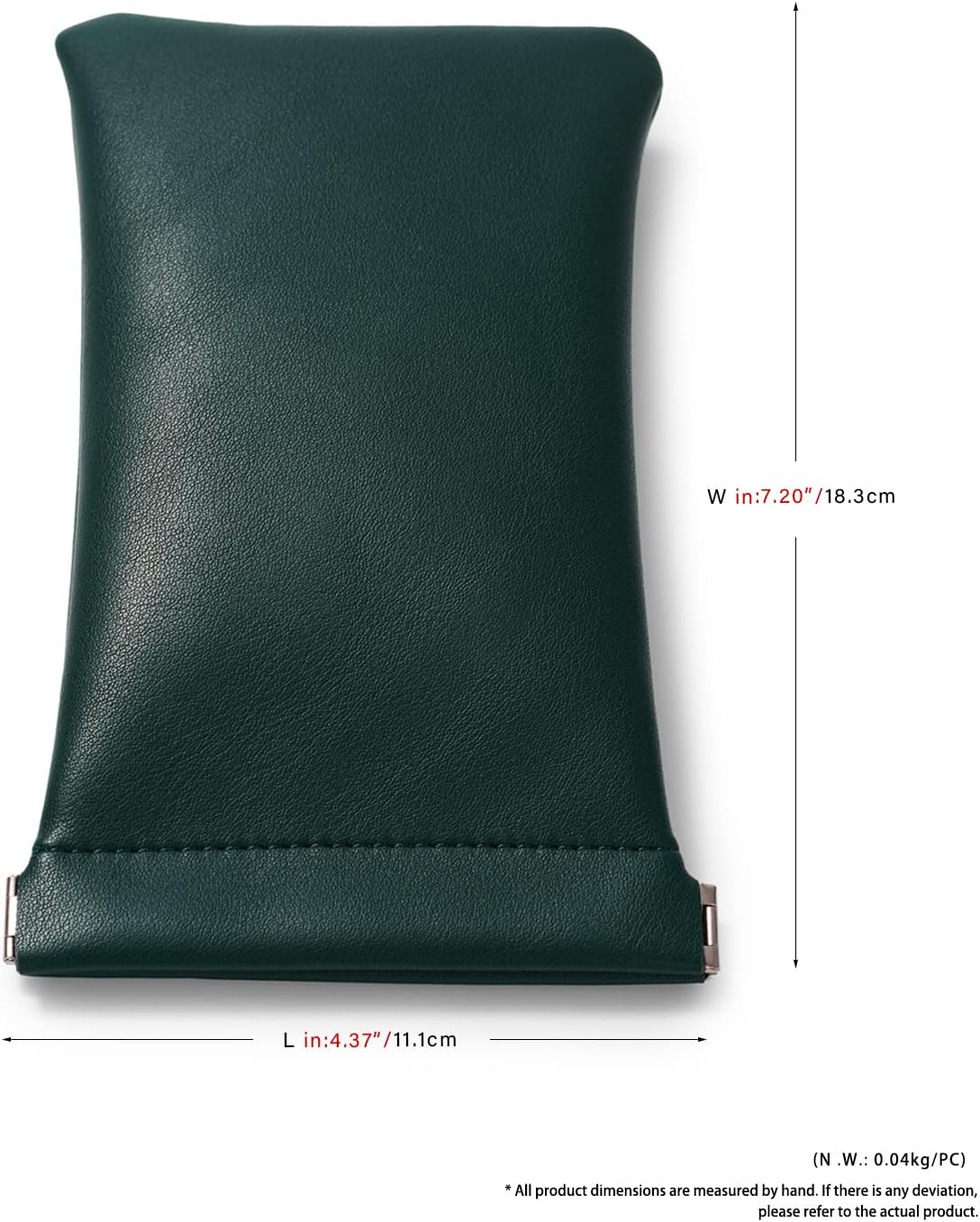 PU Leather Jewelry Travel Bag Leather Jewelry Pouch Christmas,Wedding Party Favor Gift Bag (S, Dark Green)