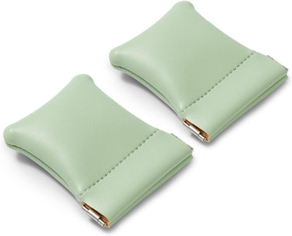 PU Leather Jewelry Travel Bag Leather Jewelry Pouch Christmas,Wedding Party Favor Gift Bag (S, Dark Green)