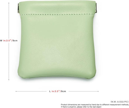 PU Leather Jewelry Travel Bag Leather Jewelry Pouch Christmas,Wedding Party Favor Gift Bag (S, Dark Green)