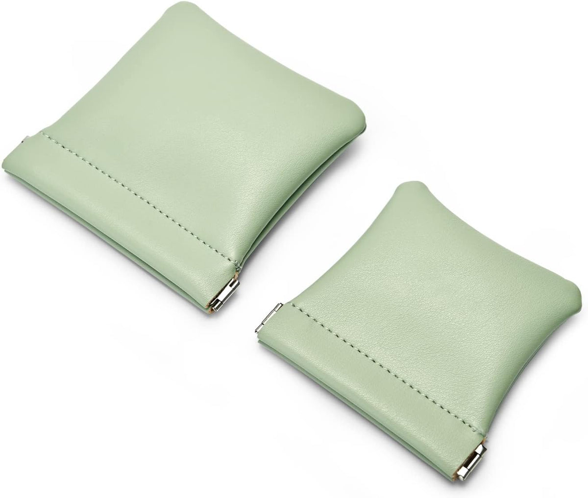 PU Leather Jewelry Travel Bag Leather Jewelry Pouch Christmas,Wedding Party Favor Gift Bag (S, Dark Green)