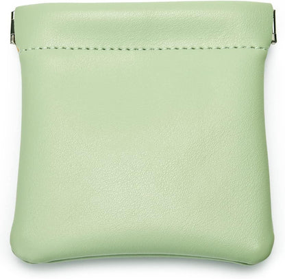 PU Leather Jewelry Travel Bag Leather Jewelry Pouch Christmas,Wedding Party Favor Gift Bag (S, Dark Green)