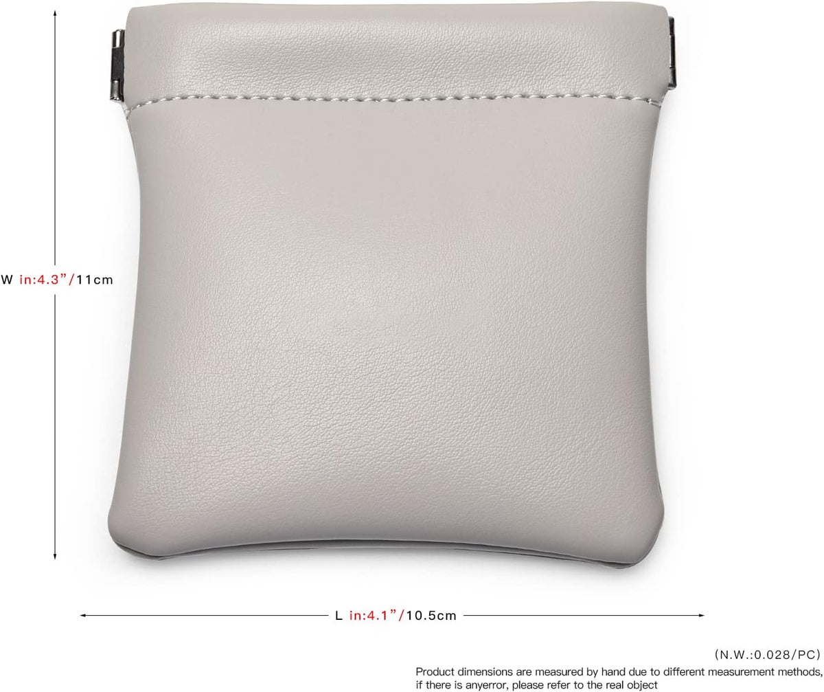 PU Leather Jewelry Travel Bag Leather Jewelry Pouch Christmas,Wedding Party Favor Gift Bag (S, Dark Green)