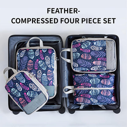 Compression Packing Cubes for Women Men Travel Space Saving Luggage Bags Travel Essentials Compression Cubes for Carry on Suitcases Organizers,style2