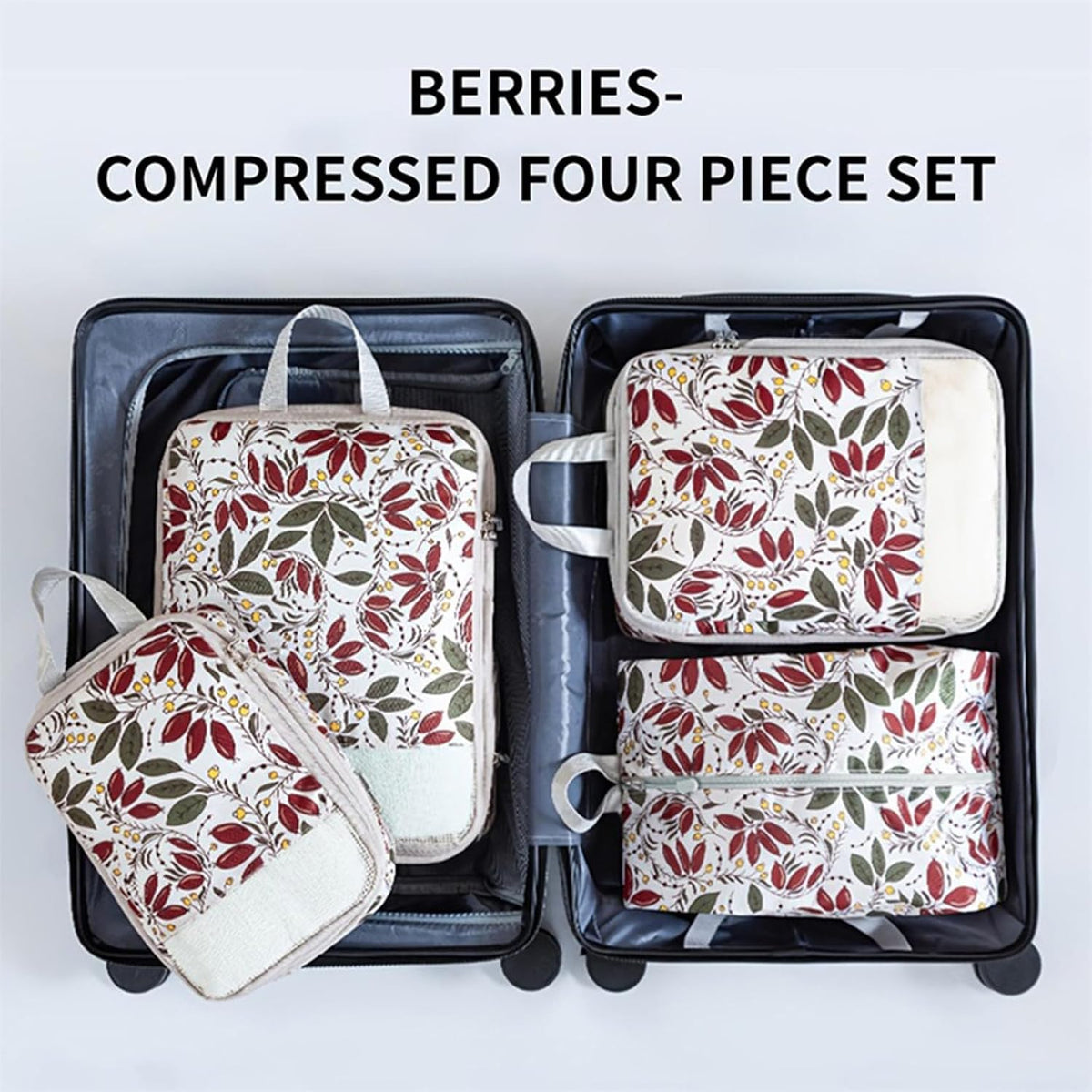 Compression Packing Cubes for Women Men Travel Space Saving Luggage Bags Travel Essentials Compression Cubes for Carry on Suitcases Organizers,style2