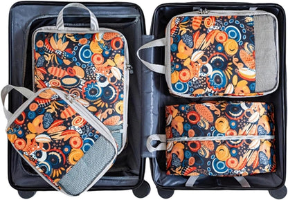 Compression Packing Cubes for Women Men Travel Space Saving Luggage Bags Travel Essentials Compression Cubes for Carry on Suitcases Organizers,style2