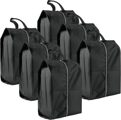 Shoe Bags for Travel, 4 Pack Extra Durable Travel Shoe Bags for Storage and Packing, Reusable Water-proof Shoe Bag with Smooth Zipper, Portable Travel Essentials