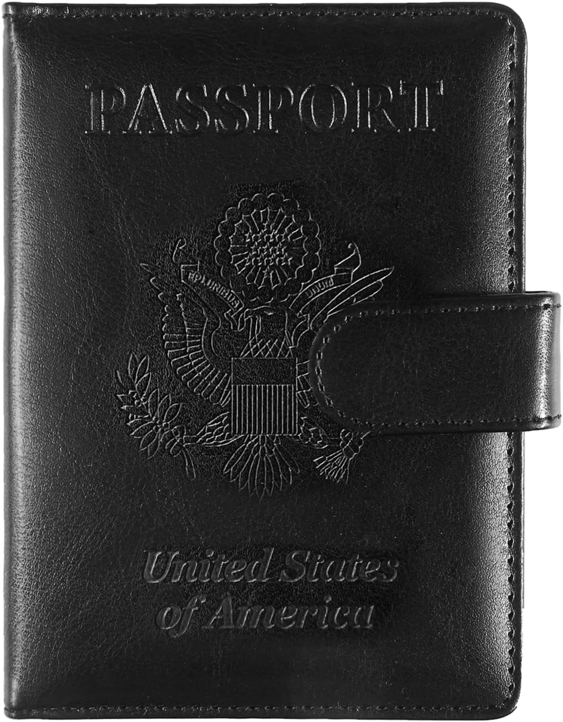 Passport Holder for Travel, RFID Passport Cover Wallet for Women Men | Leather Passport Book, Card Holder Case, International Travel Must Haves Accessories, Cruise Ship Essentials Gifts, Black