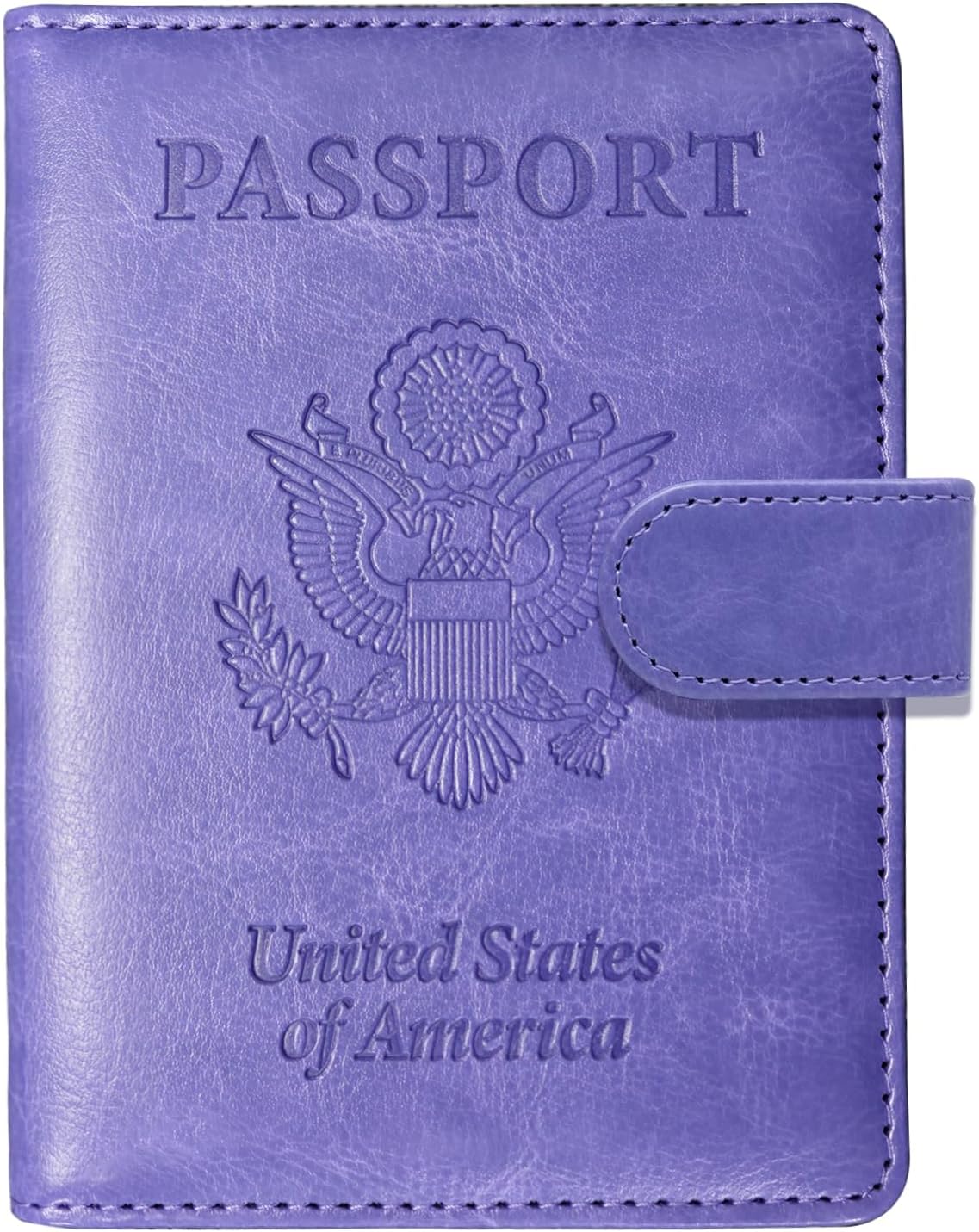 Passport Holder for Travel, RFID Passport Cover Wallet for Women Men | Leather Passport Book, Card Holder Case, International Travel Must Haves Accessories, Cruise Ship Essentials Gifts, Black