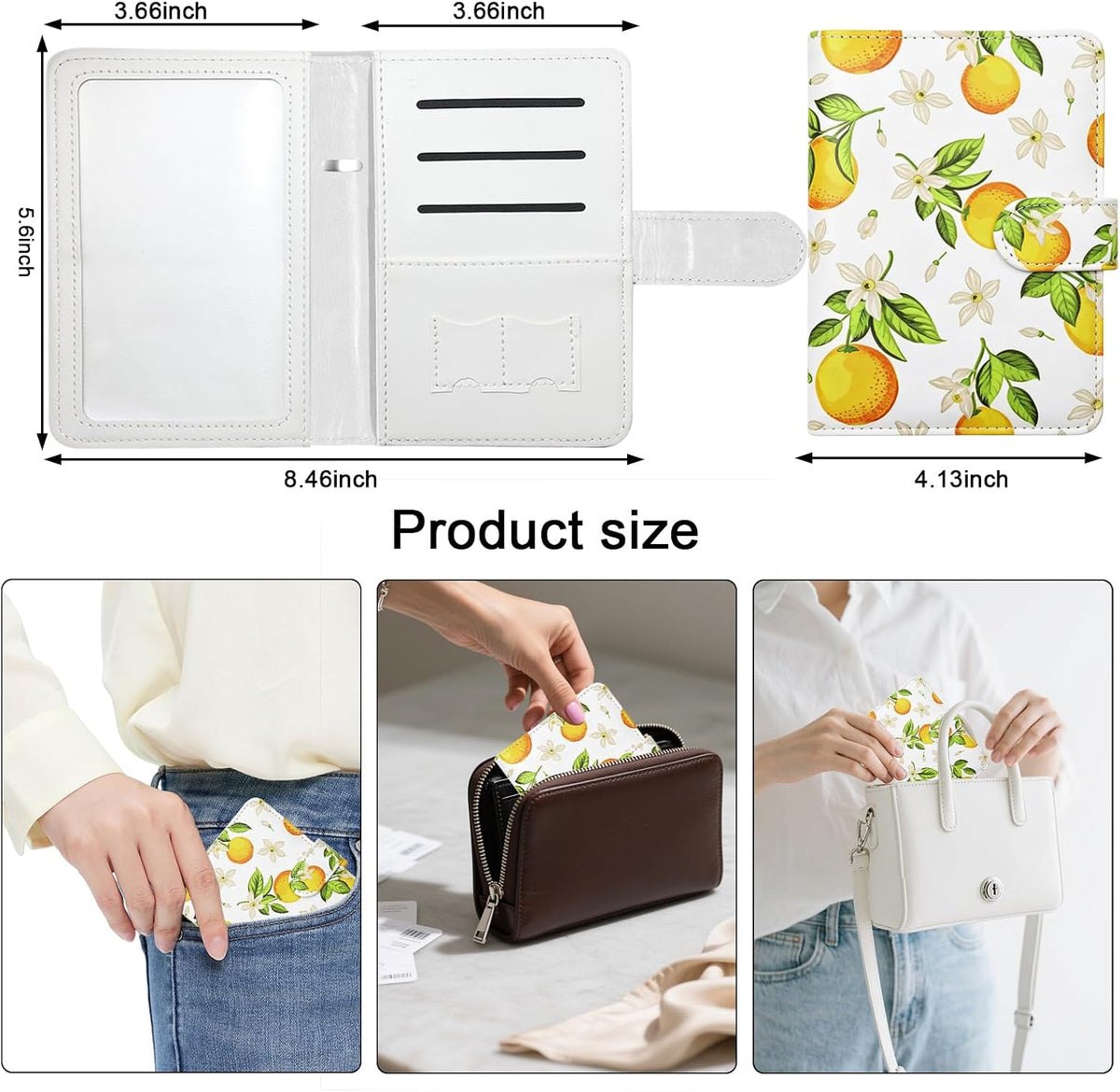 Passport Holder for Travel, RFID Passport Cover Wallet for Women Men | Leather Passport Book, Card Holder Case, International Travel Must Haves Accessories, Cruise Ship Essentials Gifts, Black